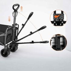 Dexxer Zložljiv transportni voziček buggy za plažo in kampiranje 88cm