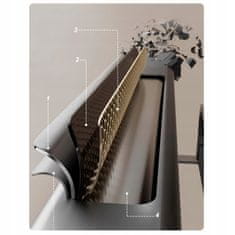 Dexxer Talno kovinsko stojalo in držalo za 3 kopalniške brisače črno mat 84cm