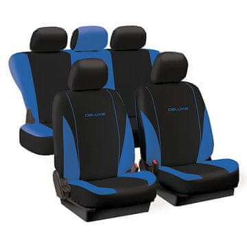 Tech+ Univerzalna avto prevleka DELUXE Spring modro-črna