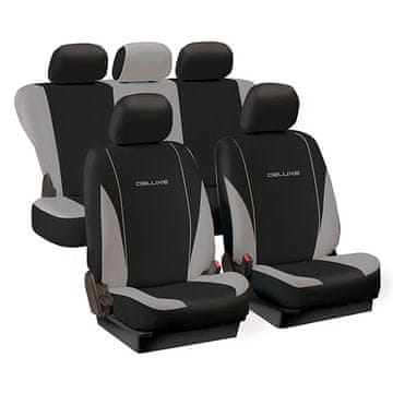 Tech+ Univerzalna avto prevleka DELUXE Spring sivo-črna