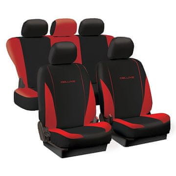 Tech+ Univerzalna avto prevleka DELUXE Spring rdeče-črna