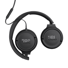 JBL Tune 520C žične slušalke, USB-C, Hi-Res Audio, mikrofon, črne (JBLT520CBLK)