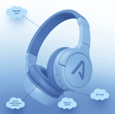 LAMAX BaseKid1 otroške brezžične slušalke, omejitev glasnosti 85 dB, modre (LXOHMBAKI01LA)