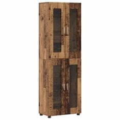 Vidaxl Visok predalnik s polico FLORIN Star les 60 x 35 x 182 cm