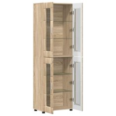 Vidaxl Visok predalnik s polico FLORIN Sonoma hrast 60 x 35 x 182 cm