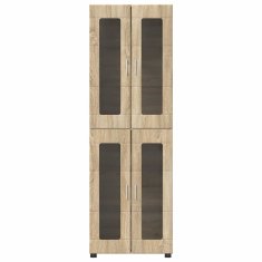 Vidaxl Visok predalnik s polico FLORIN Sonoma hrast 60 x 35 x 182 cm
