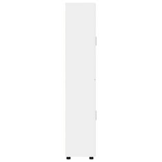 Vidaxl Visok predalnik FLORIN Bela 60 x 35 x 182 cm Konstruiran les