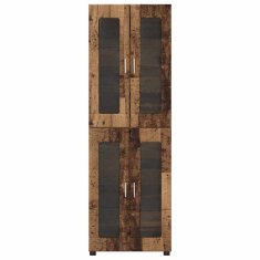 Vidaxl Visok predalnik s polico FLORIN Star les 60 x 35 x 182 cm