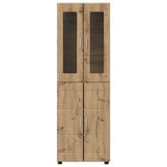 Vidaxl Visok predalnik s polico FLORIN Umetni hrast 60 x 35 x 182 cm