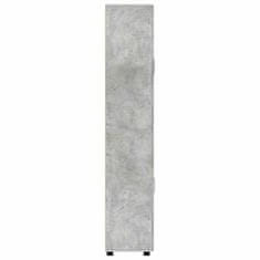 Vidaxl Visok predalnik s polico FLORIN Betonsko siva 60 x 35 x 182 cm