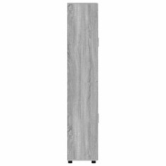 Vidaxl Visok predalnik s polico FLORIN Siva Sonoma 60 x 35 x 182 cm