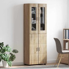 Vidaxl Visok predalnik s polico FLORIN Sonoma hrast 60 x 35 x 182 cm