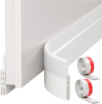 Nikcorp Samolepilno tesnilo za vrata 5x200cm, 3-slojno silikonsko, proti prepihu in hrupu, 2 kosa