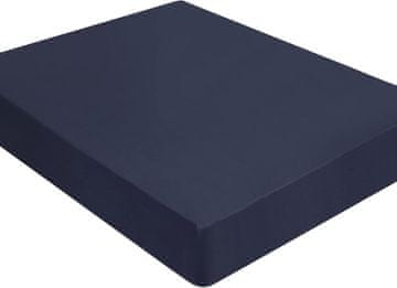 Nikcorp Napenjalna rjuha 90x200 mornarsko modra, jersey z elastiko, brušena mikrovlakna, za višino vzmetnice do 35 cm