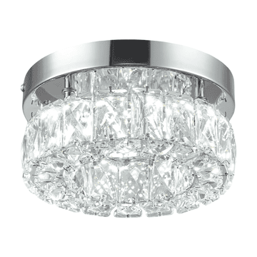 Nikcorp Kristalni LED lestenec 16W stropna svetilka, hladno bela 6000K, moderna stropna luč za dnevno sobo 10x20 cm