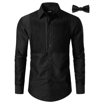 Nikcorp Moška formalna srajca črtasta siva Regular Fit z metuljčkom, velikost M, elegantna za poroko ali poslovne priložnosti