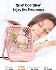 Nikcorp Namizni ventilator USB komplet 2 kosov, tih, 3 hitrosti, zložljivo stojalo, prenosen, za pisarno in dom