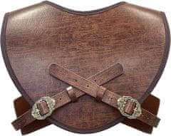 Nikcorp Vikinški prsni oklep iz PU usnja, Fenrir Vegvisir, reliefni kostum za cosplay in LARP, nastavljiva velikost