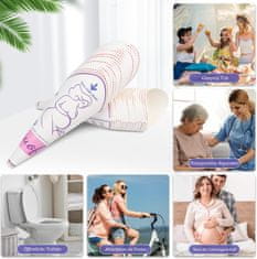 Nikcorp Ženski lijak za uriniranje za enkratno uporabo 50 kosov, higienični pripomoček za uriniranje stoje, potovanja