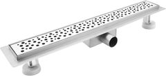 Nikcorp Linearni tuš odtok Bubble 120x11 cm, nerjaveče jeklo, s sifonom proti vonjavam in filtrom, ploski, za tuš kabino
