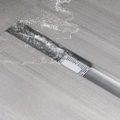 Nikcorp Linearni tuš odtok Bubble 120x11 cm, nerjaveče jeklo, s sifonom proti vonjavam in filtrom, ploski, za tuš kabino