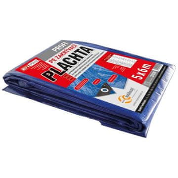 Enpro Naslovnica PROFI, 5 x 6 m, 140 g/m², modro-srebrna