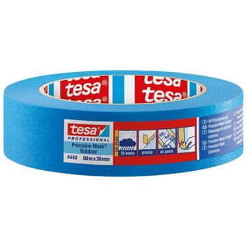 Tesa Maskirni trak, odstranljiv v 26 tednih, 50 m x 50 mm, moder, 4440