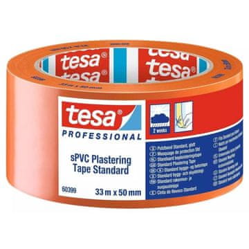 Tesa Plastični ometalni trak 60399, UV 7 dni, 33 m x 50 mm, oranžen