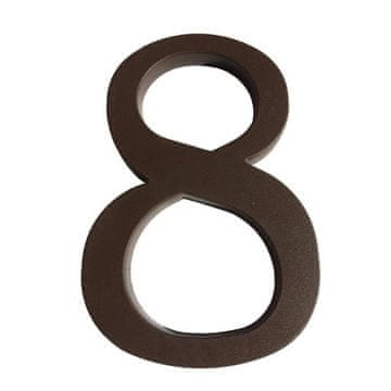 Walteco Številka "8", 180 mm, rjava plastika