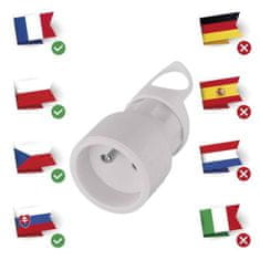 Emos Ravna vtičnica, 250 V / 16 A, bela