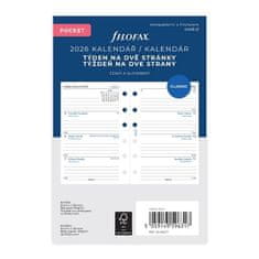 Filofax Polnilo za dnevnik, A7, teden/2 strani