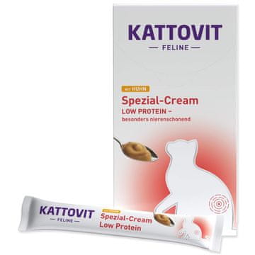 Kattovit Smetana piščanec z nizko vsebnostjo beljakovin 6x15g