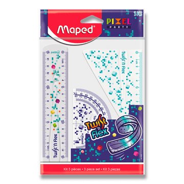 Maped Twist´n Flex Pixel Party Set - 3-delni komplet