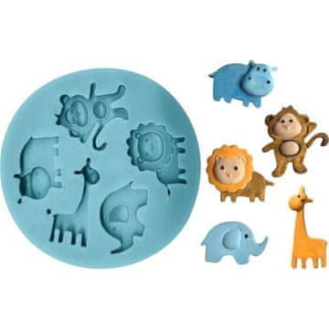 Silikonski model za živali iz živalskega vrta 7x7cm - Cakesicq