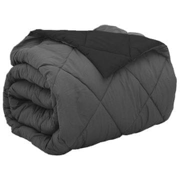 Vidaxl Polna celoletna prevleka Črna in anthracit 240 x 260 cm