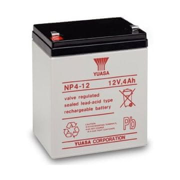 Yuasa NP 4-12 Baterija VRLA 12V brez vzdrževanja, kapaciteta 4Ah
