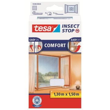 Tesa Mreža proti mrčesu 1,3 m x 1,5 m, bela, Comfort