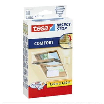 Tesa Mreža proti žuželkam za strešna okna, 1,2 x 1,4 m, bela, COMFORT