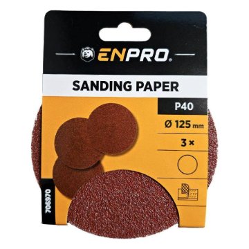 Brusilni papir z velcro 40/125, 3 kosi, ENPRO