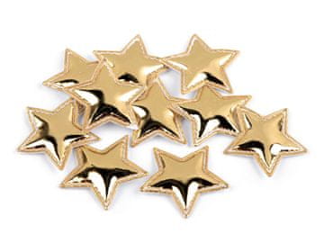 Poinsettia 3D Ø30 mm - zlata (10 kosov)