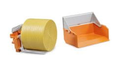 Bruder Kmet - Traktor, ki naklada zaboj z vilami + 1 bala slame