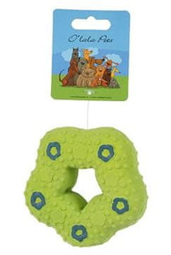 Igrača za pse Donut piskanje 9cm lateks mix barve 1pc