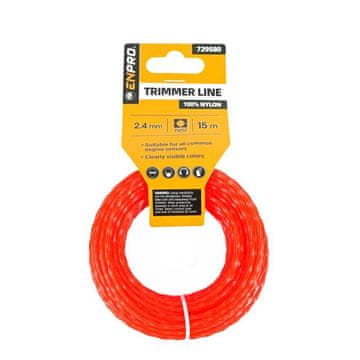 Struna za kosilnico TWIST, 2,4 mm x 15 m, ENPRO