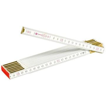 Zložljivi leseni merilni trak PROFI, CE, bel, 1 m ENPRO