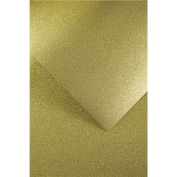 Kreativni papir A3 z bleščicami, 210 g/m2, zlati, 5 kosov