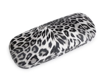 Ovitek za očala z živalskim vzorcem 6x16 cm - siv, najsvetlejši