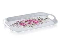 Pladenj 36x25,5cm ROSE z ročaji iz melamina