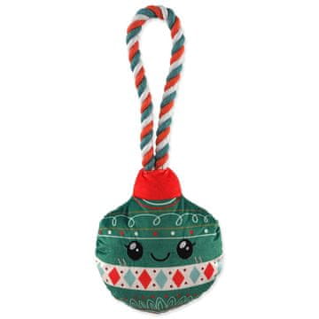 Igrača pes Fantasy Winter Tale ornament Božič piskanje, zelena 30cm