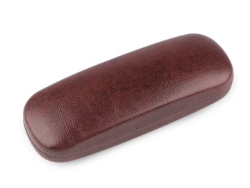 Kovček za očala 6x16 cm - rjav