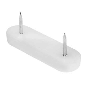 Plastična drsna ploščica s čepi 50,8 x15,8 x 6,3 mm, bela, 8 kosov